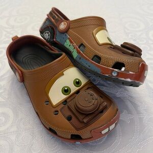 CARS Mater Brown Kids' Character Clog Shoes Fun Car Design Woman 5 | Boy 3